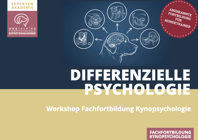 24./25.04.2027 Differenzielle- und Persönlichkeitspsychologie des Hundes - Workshop