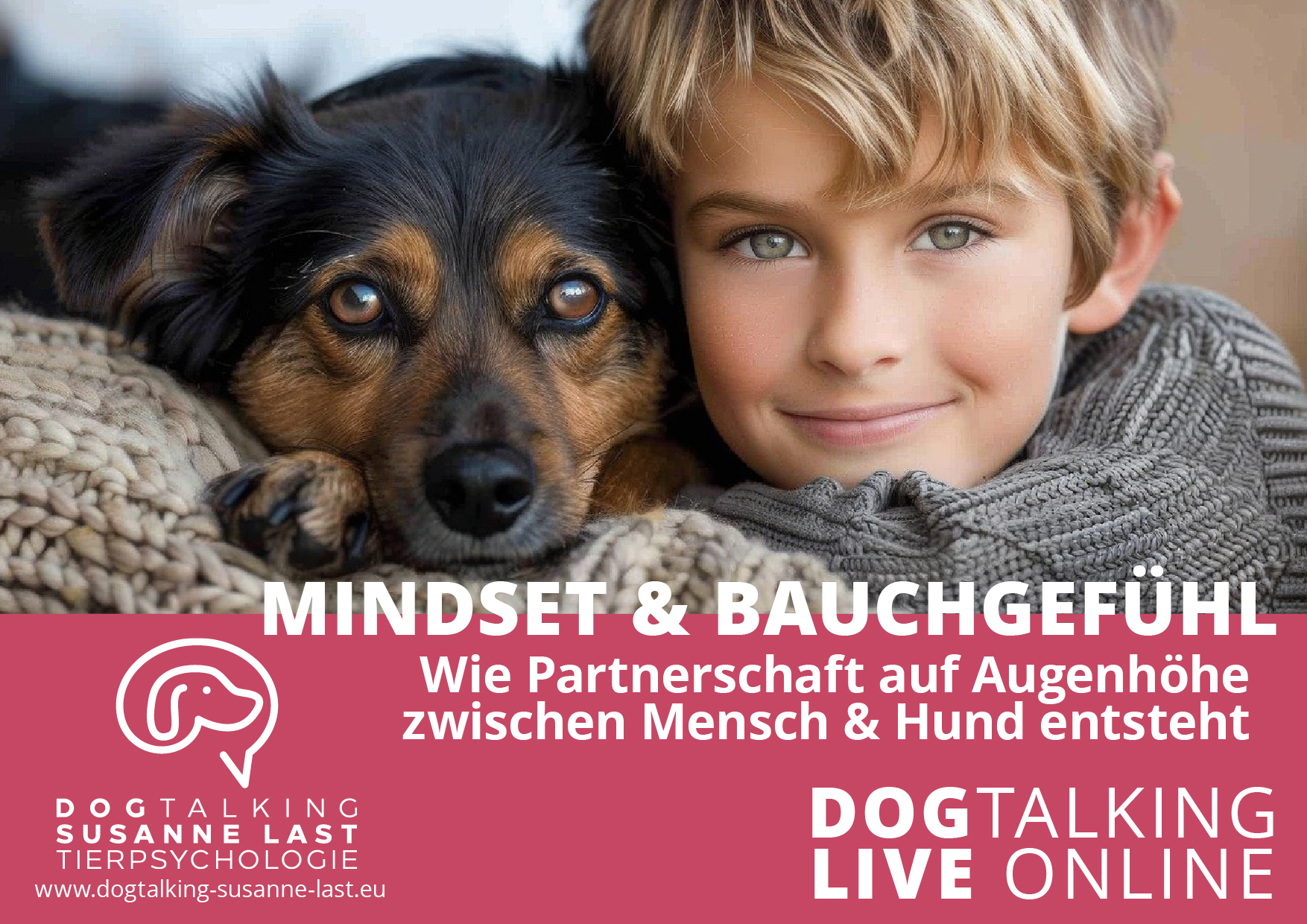 Mindset & Bauchgefühl - wie Partnerschaft auf Augenhöhe zwischen Hund und Mensch entsteht