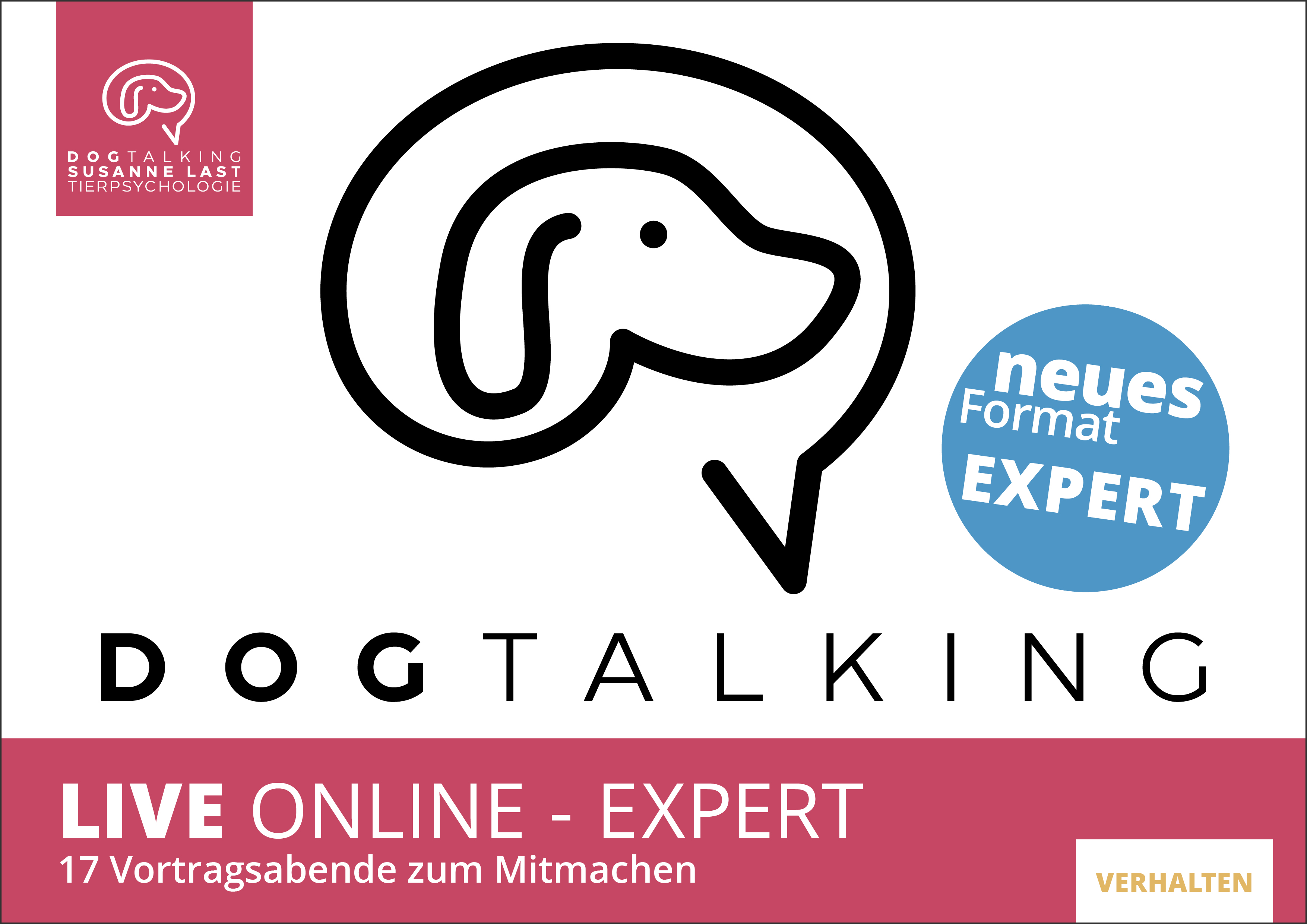 DOGTALKING live online EXPERT - 17 Abende im Jahresabo 2027