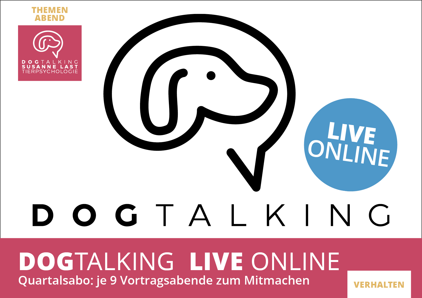 DOGTALKING live online - 2.Quartal 2026